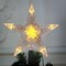 6" Small Christmas Star Tree Topper Star with LED - Battery Operated (Warm White)